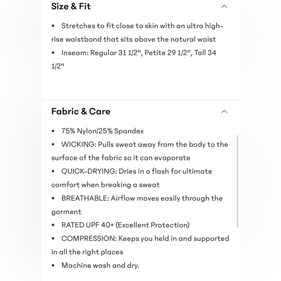 NWT Athleta Elation Straight Shadow Gray Leg 2.0 Sz M/P (# 769062) - Picture 8 of 8